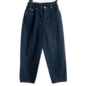 Lauren Ralph Lauren Women High Waisted Jean Size 8 Navy Blue Cropped